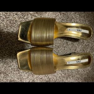 Metallic Gold Sandals